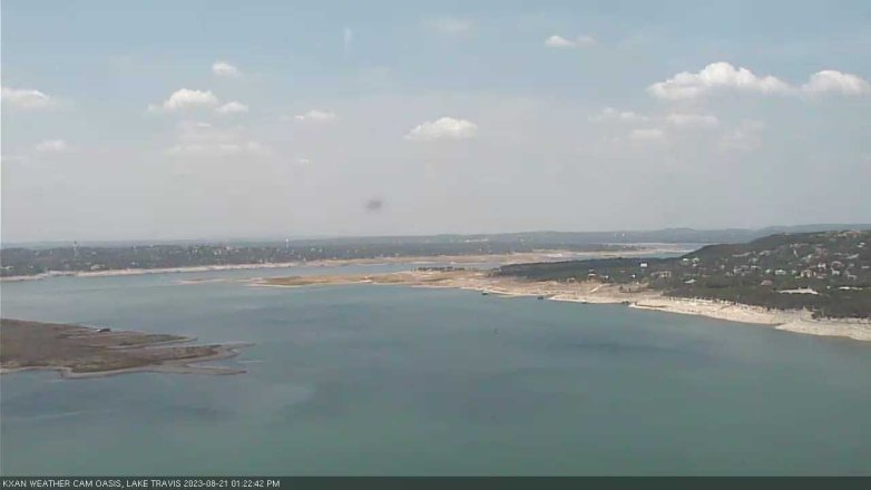 Lake Travis webcam, August 21, 2023 1:25 PM CT