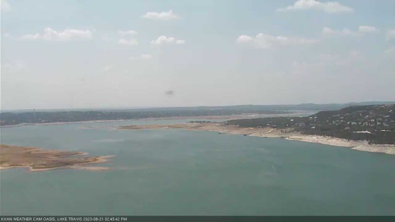 Lake Travis webcam, August 21, 2023 2:45 PM CT