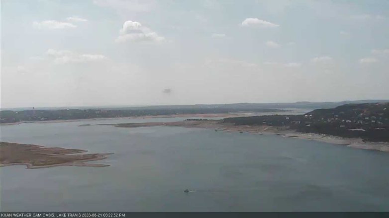 Lake Travis webcam, August 21, 2023 3:25 PM CT