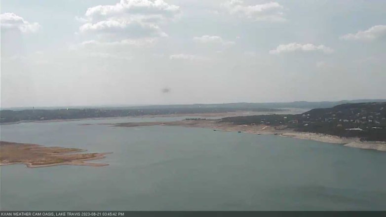 Lake Travis webcam, August 21, 2023 3:45 PM CT