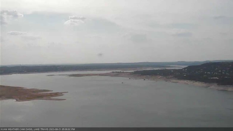 Lake Travis webcam, August 21, 2023 5:00 PM CT
