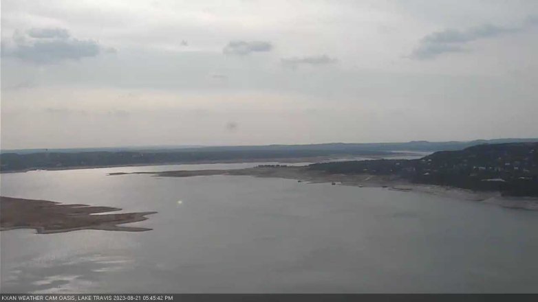 Lake Travis webcam, August 21, 2023 5:45 PM CT