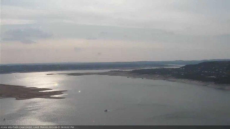 Lake Travis webcam, August 21, 2023 6:00 PM CT