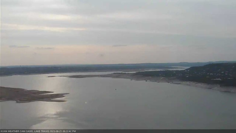 Lake Travis webcam, August 21, 2023 6:25 PM CT