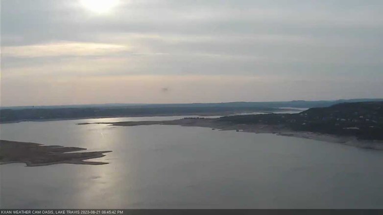 Lake Travis webcam, August 21, 2023 6:45 PM CT