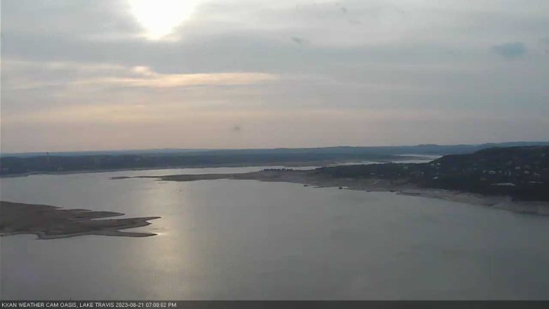 Lake Travis webcam, August 21, 2023 7:00 PM CT