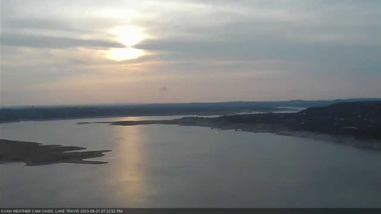 Lake Travis webcam, August 21, 2023 7:25 PM CT