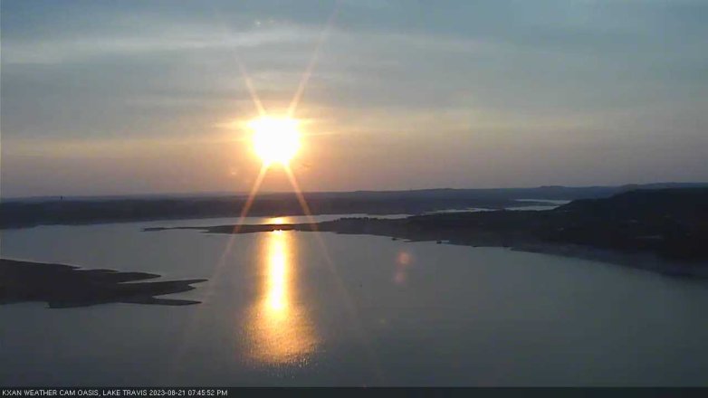 Lake Travis webcam, August 21, 2023 7:45 PM CT