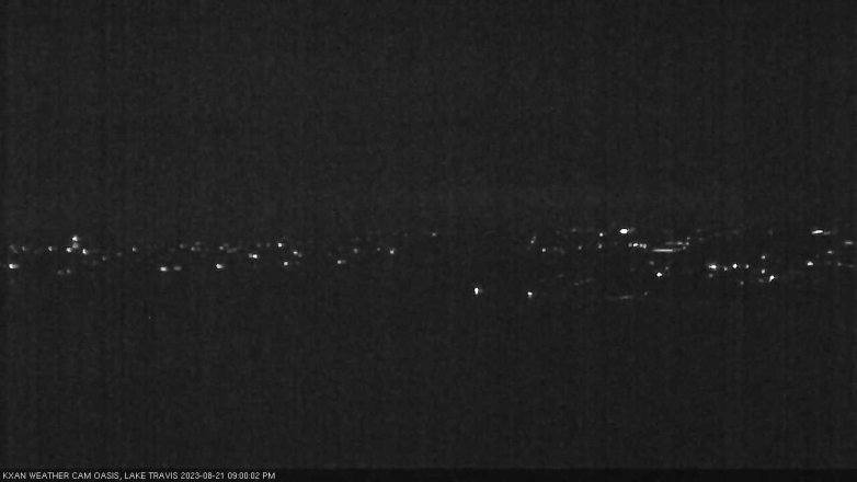 Lake Travis webcam, August 21, 2023 9:00 PM CT
