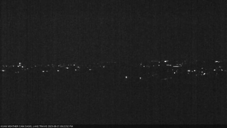 Lake Travis webcam, August 21, 2023 9:25 PM CT