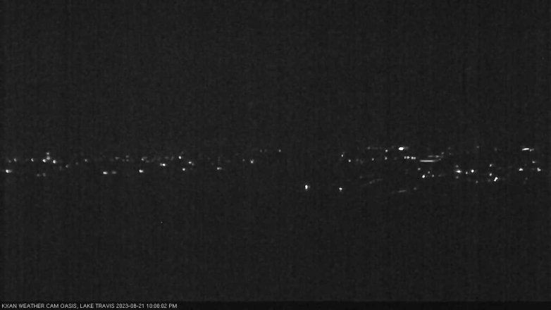 Lake Travis webcam, August 21, 2023 10:00 PM CT