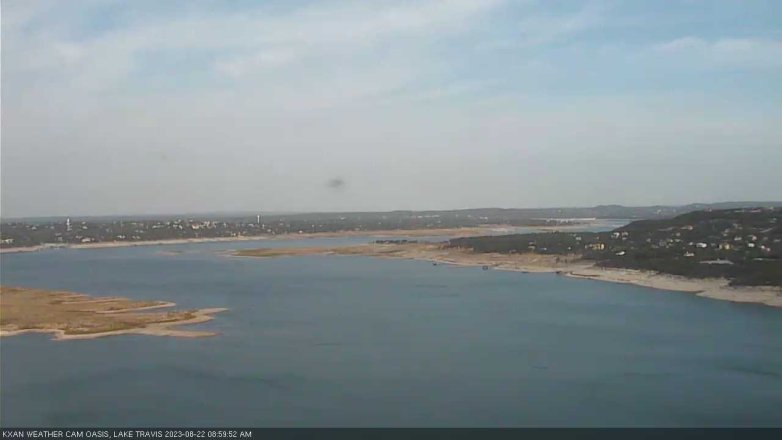 Lake Travis webcam, August 22, 2023 9:00 AM CT