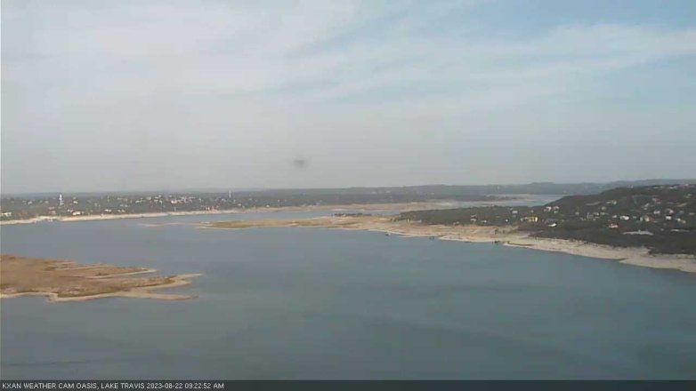 Lake Travis webcam, August 22, 2023 9:25 AM CT