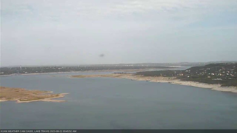 Lake Travis webcam, August 22, 2023 9:45 AM CT