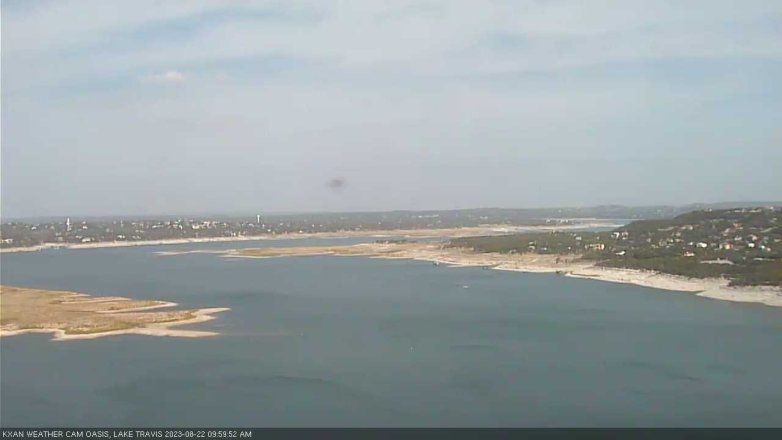 Lake Travis webcam, August 22, 2023 10:00 AM CT