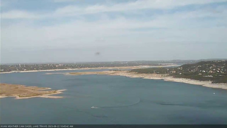 Lake Travis webcam, August 22, 2023 10:45 AM CT