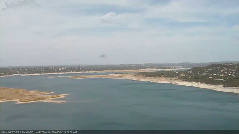 Lake Travis webcam, August 22, 2023 11:25 AM CT