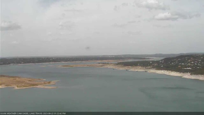 Lake Travis webcam, August 22, 2023 1:25 PM CT