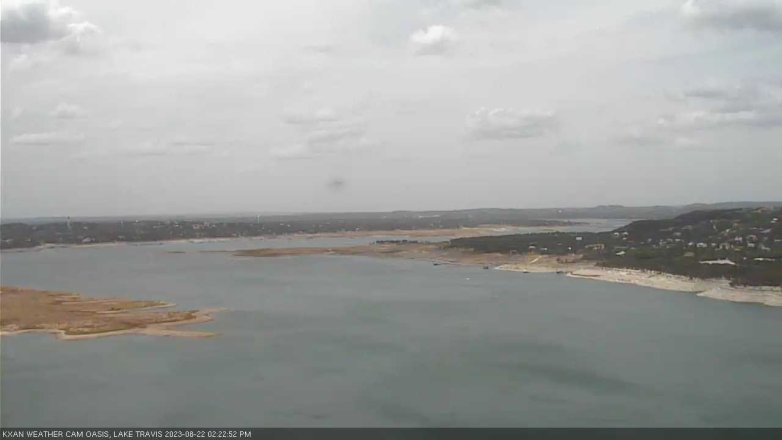Lake Travis webcam, August 22, 2023 2:25 PM CT