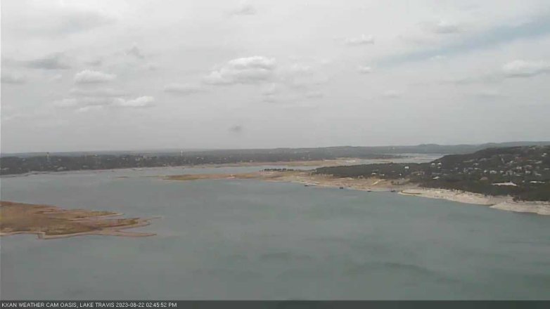 Lake Travis webcam, August 22, 2023 2:45 PM CT