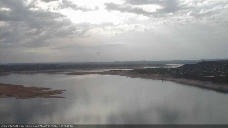 Lake Travis webcam, August 22, 2023 6:25 PM CT