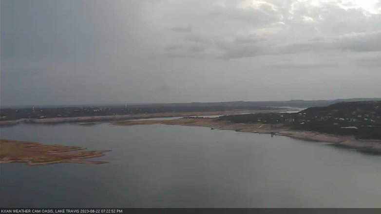 Lake Travis webcam, August 22, 2023 7:25 PM CT