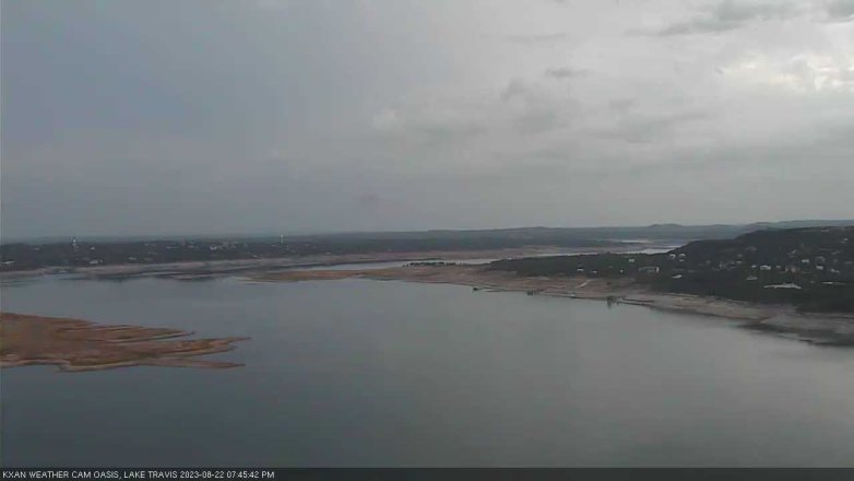 Lake Travis webcam, August 22, 2023 7:45 PM CT