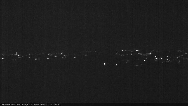 Lake Travis webcam, August 22, 2023 9:25 PM CT
