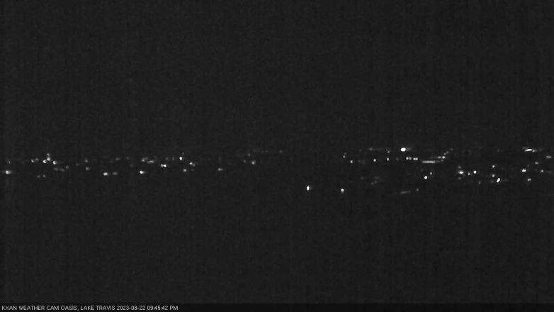 Lake Travis webcam, August 22, 2023 9:45 PM CT