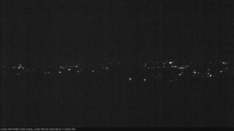 Lake Travis webcam, August 22, 2023 11:45 PM CT
