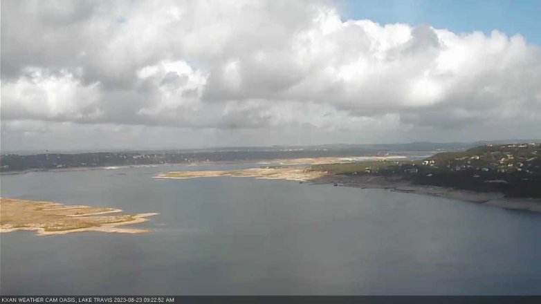 Lake Travis webcam, August 23, 2023 9:25 AM CT