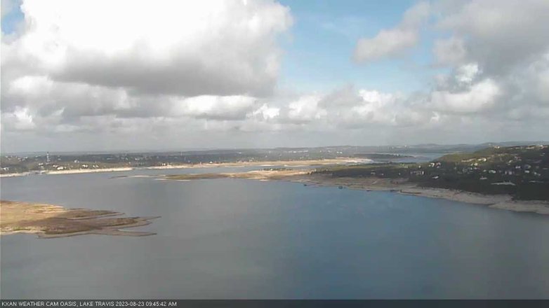 Lake Travis webcam, August 23, 2023 9:45 AM CT