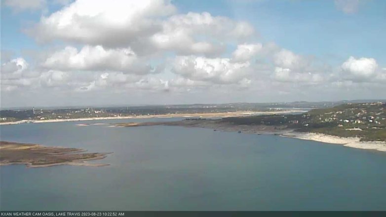 Lake Travis webcam, August 23, 2023 10:25 AM CT