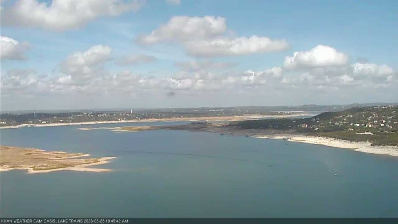 Lake Travis webcam, August 23, 2023 10:45 AM CT