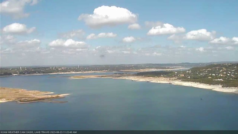 Lake Travis webcam, August 23, 2023 11:25 AM CT