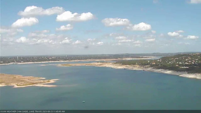 Lake Travis webcam, August 23, 2023 11:45 AM CT