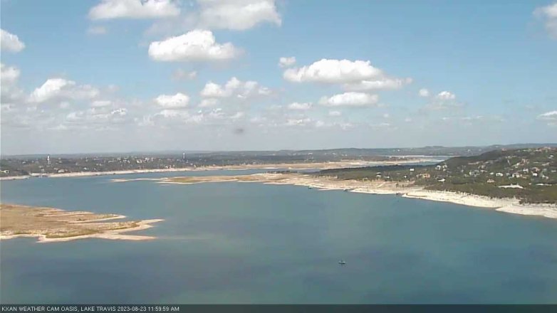 Lake Travis webcam, August 23, 2023 12:00 PM CT