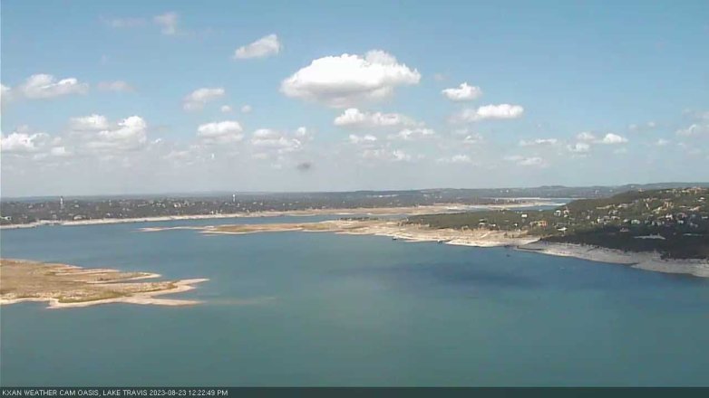 Lake Travis webcam, August 23, 2023 12:25 PM CT