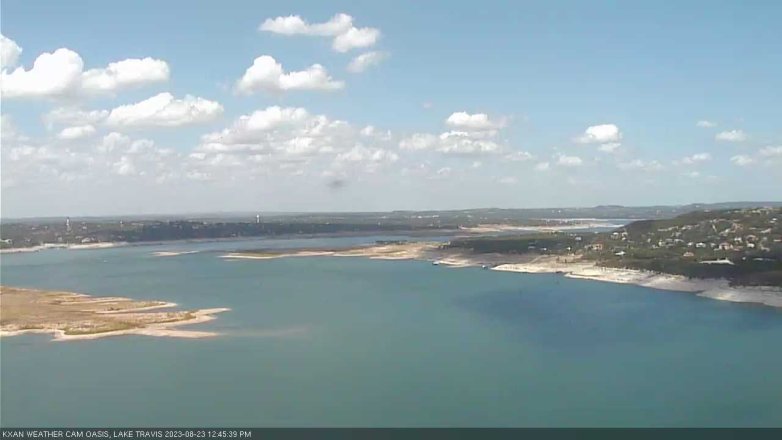 Lake Travis webcam, August 23, 2023 12:45 PM CT