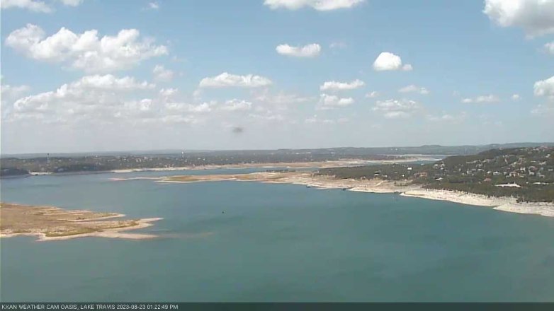 Lake Travis webcam, August 23, 2023 1:25 PM CT