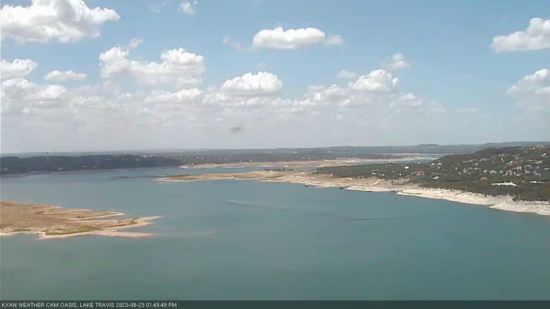 Lake Travis webcam, August 23, 2023 1:45 PM CT