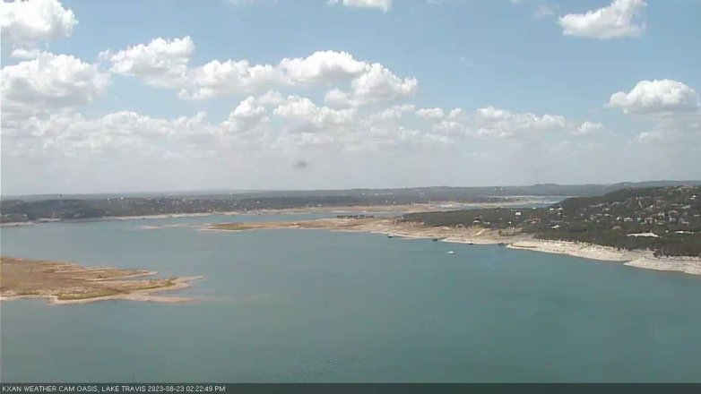 Lake Travis webcam, August 23, 2023 2:25 PM CT