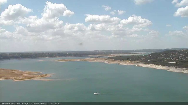 Lake Travis webcam, August 23, 2023 2:45 PM CT