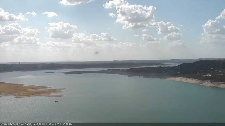 Lake Travis webcam, August 23, 2023 4:45 PM CT
