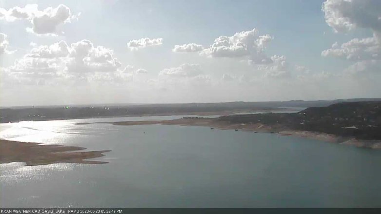 Lake Travis webcam, August 23, 2023 5:25 PM CT