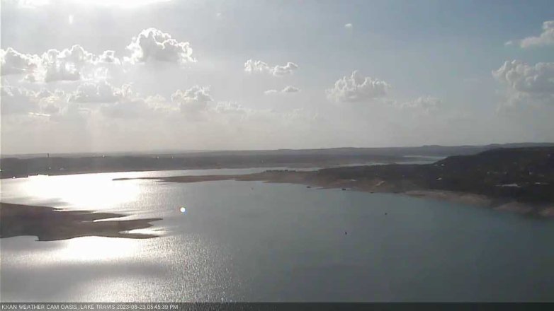 Lake Travis webcam, August 23, 2023 5:45 PM CT