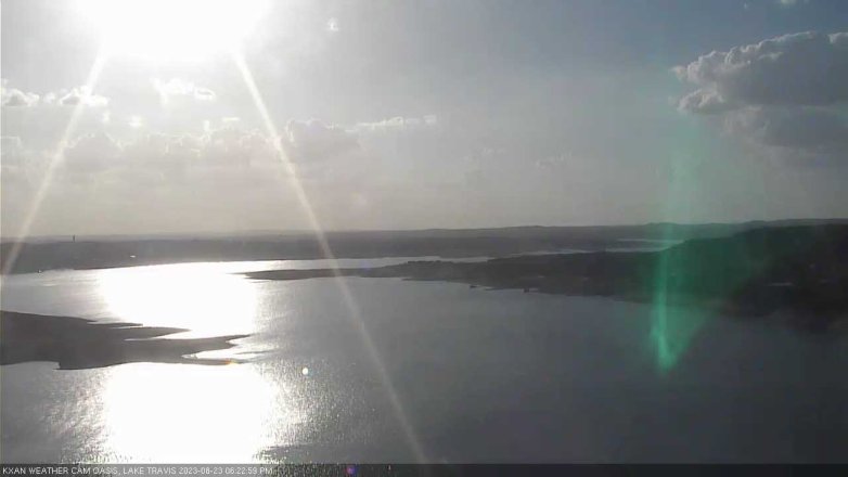 Lake Travis webcam, August 23, 2023 6:25 PM CT