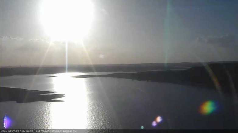 Lake Travis webcam, August 23, 2023 7:00 PM CT