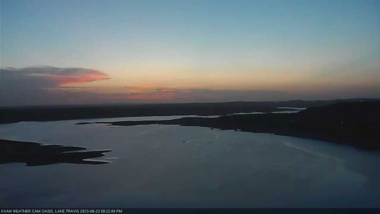 Lake Travis webcam, August 23, 2023 8:25 PM CT