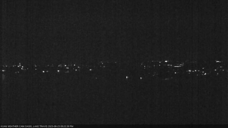Lake Travis webcam, August 23, 2023 9:25 PM CT